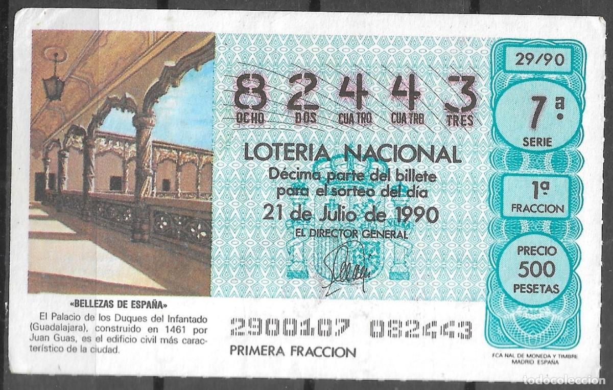 Loter&iacute;a Nacional: LOTERIA NACIONAL,21/07/1990.