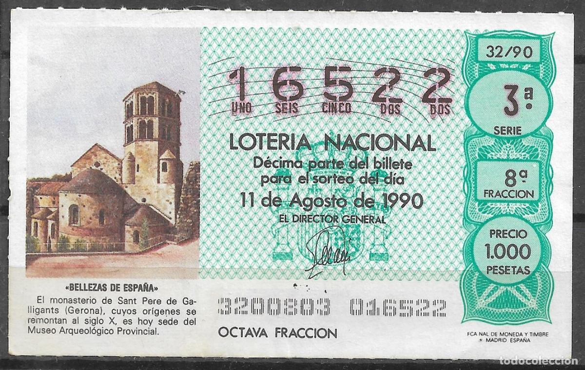 Loter&iacute;a Nacional: LOTERIA NACIONAL,11/08/1990.