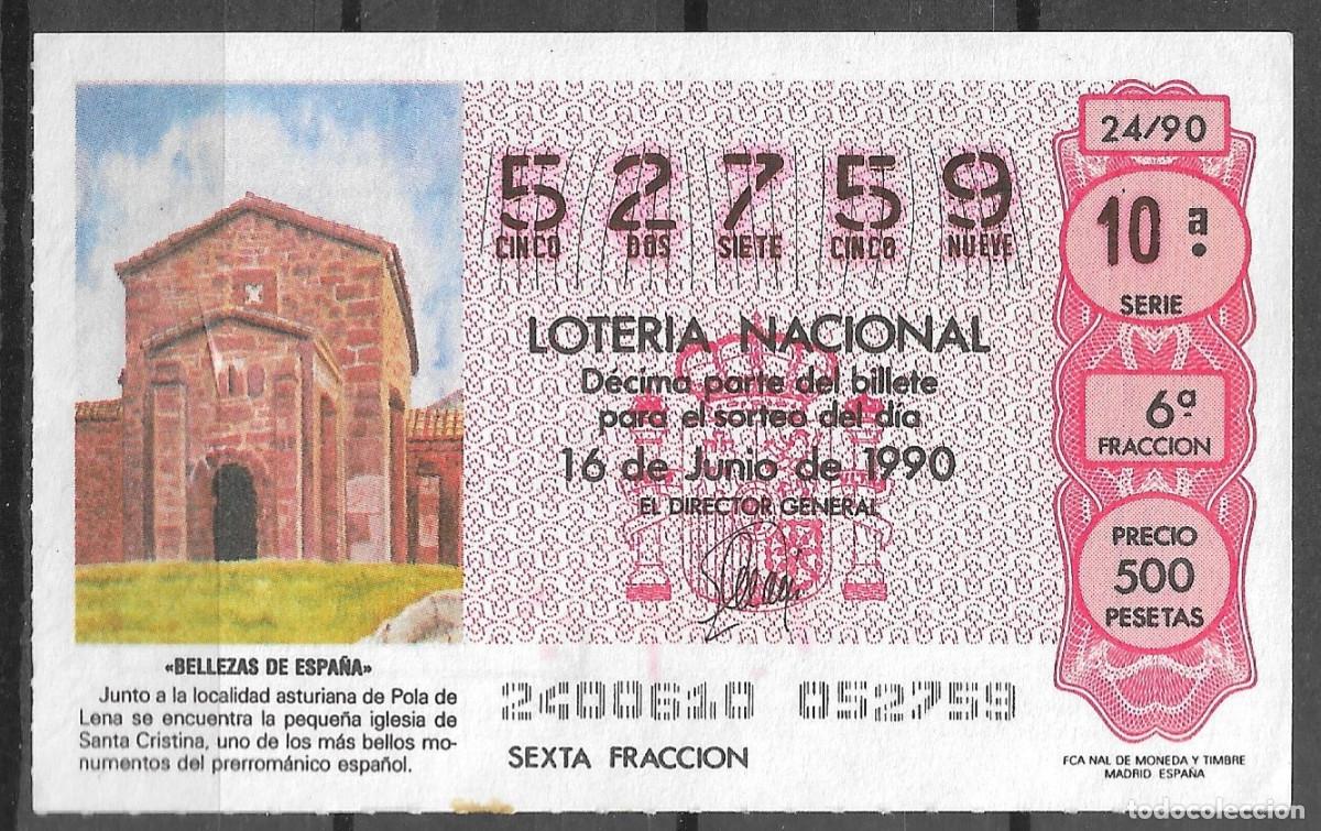 Loter&iacute;a Nacional: LOTERIA NACIONAL,16/06/1990.