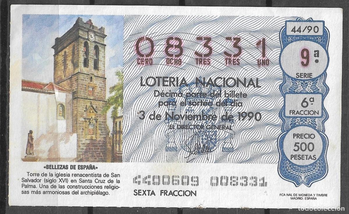 Loter&iacute;a Nacional: LOTERIA NACIONAL,03/11/1990.