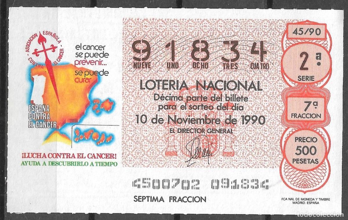 Loter&iacute;a Nacional: LOTERIA NACIONAL,10/11/1990.