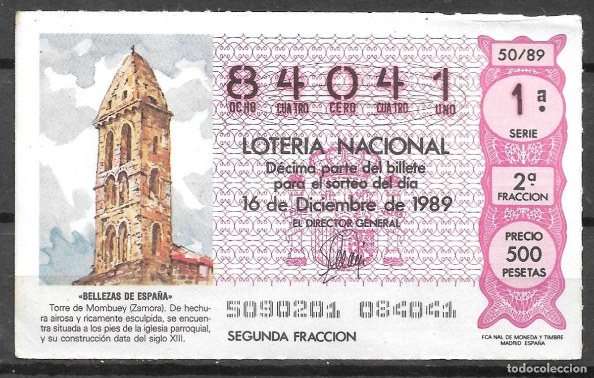 Loter&iacute;a Nacional: LOTERIA NACIONAL,16/12/1990.
