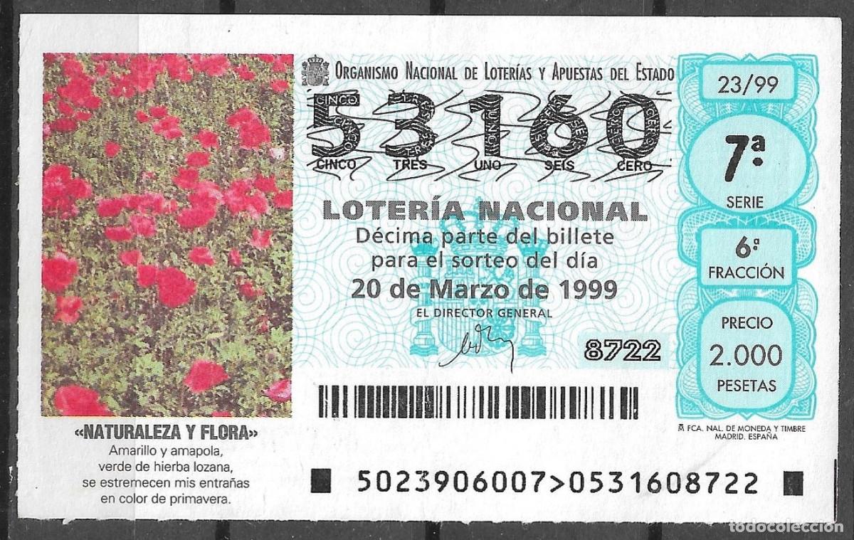 Lotteria Nationale Spagnola: LOTERIA NACIONAL,20/05/1999.