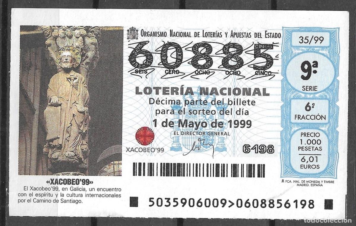 Lotteria Nationale Spagnola: LOTERIA NACIONAL,01/05/1999.