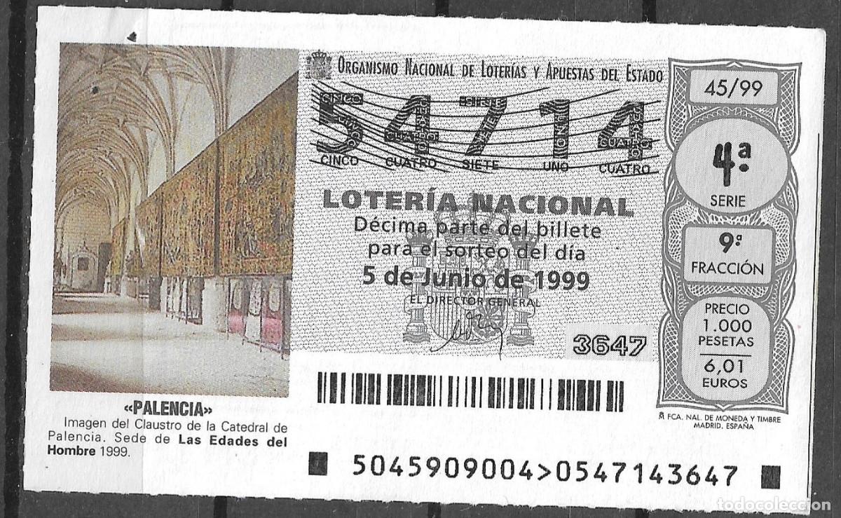Lotteria Nationale Spagnola: LOTERIA NACIONAL,05/06/1999.