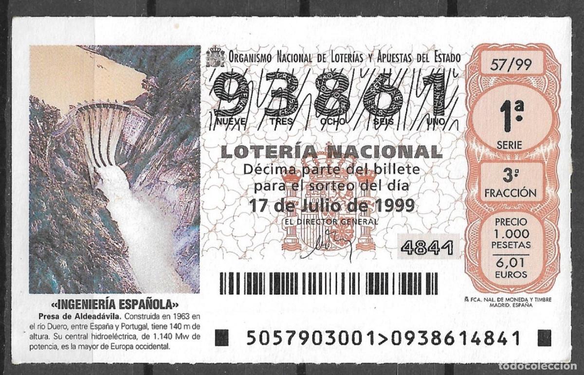 Lotteria Nationale Spagnola: LOTERIA NACIONAL,17/07/1999.