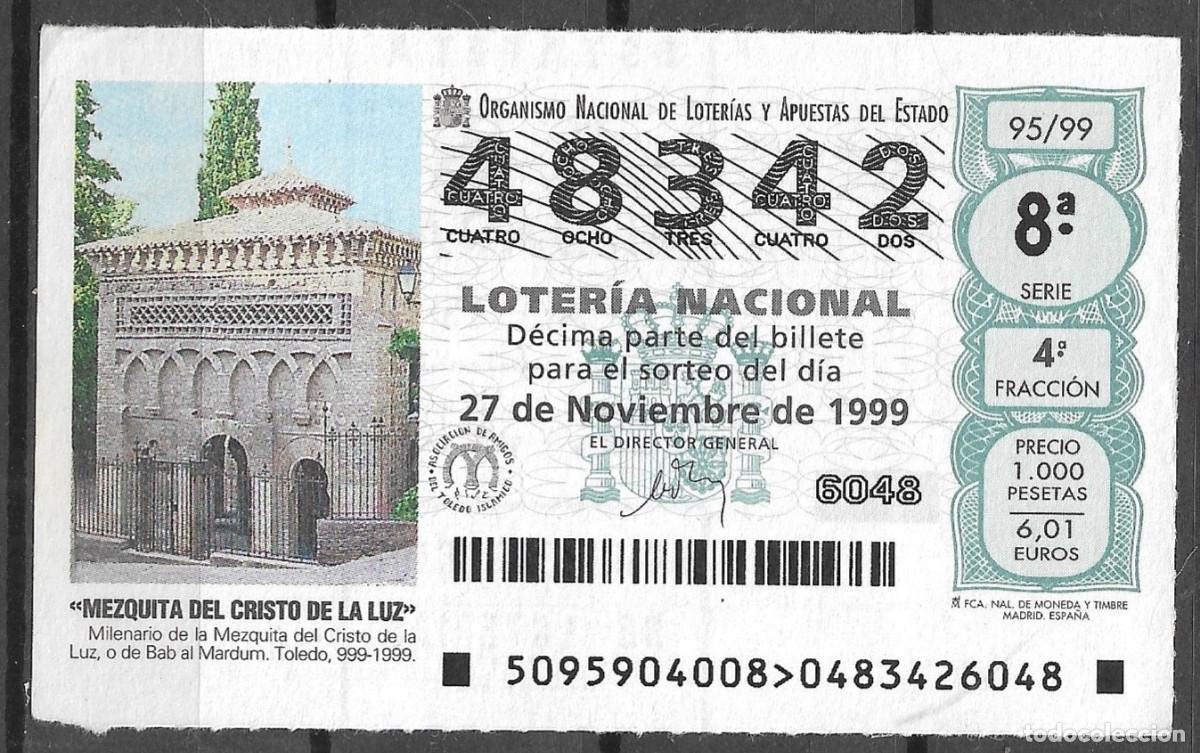 Loter&iacute;a Nacional: LOTERIA NACIONAL,27/11/1999.