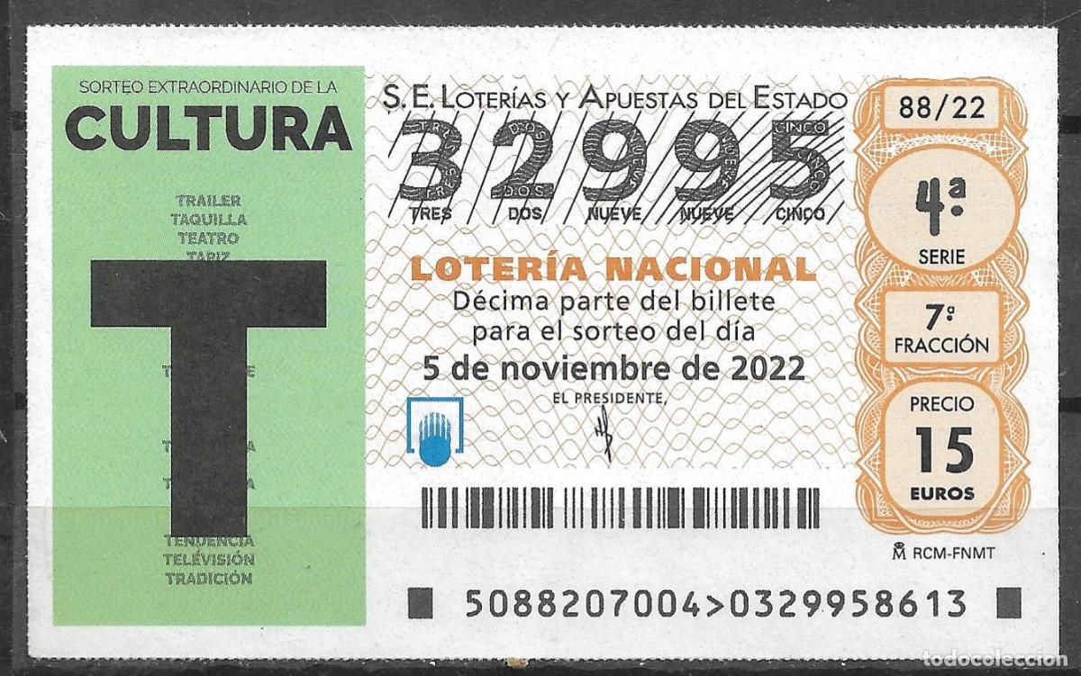 Loter&iacute;a Nacional: LOTERIA NACIONAL,05/11/2022.