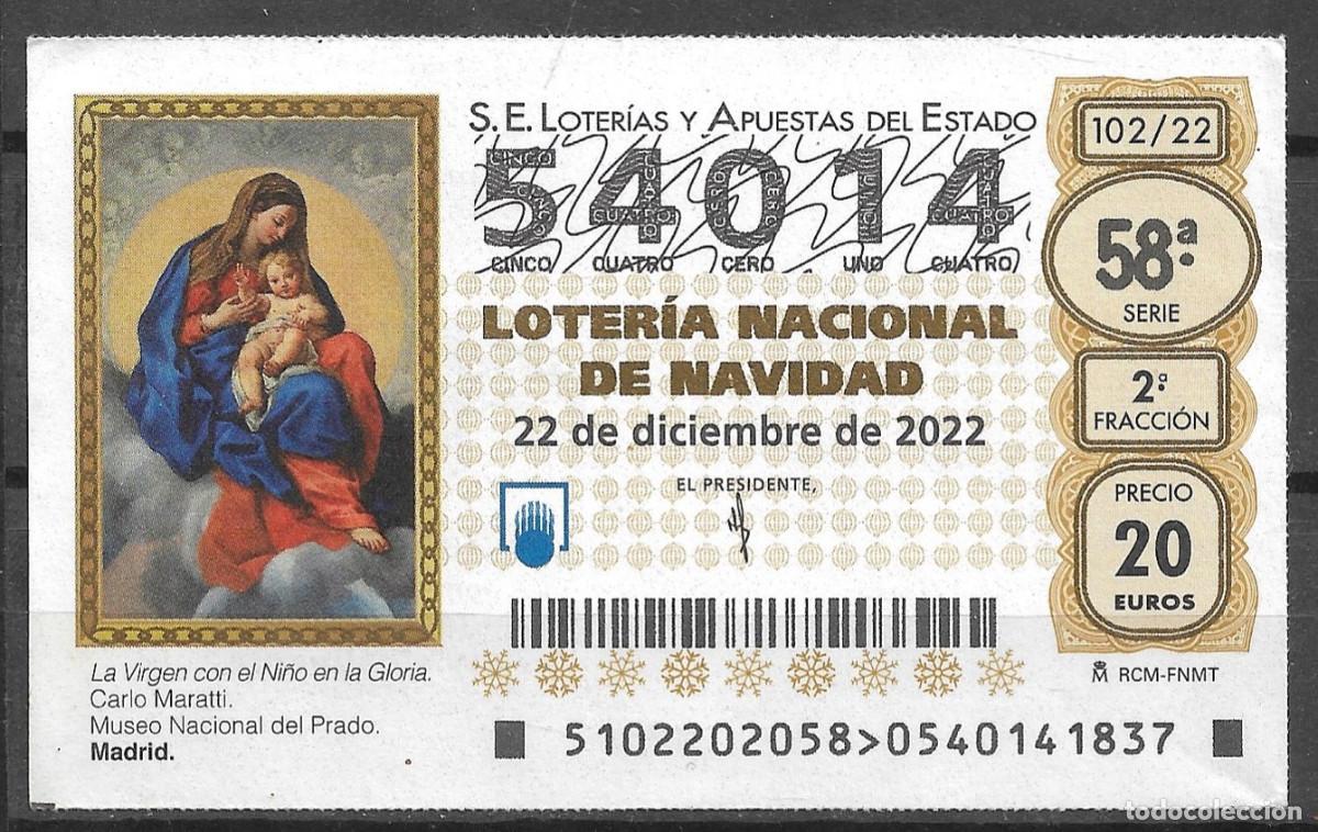 Loter&iacute;a Nacional: LOTERIA NACIONAL,22/12/2022.