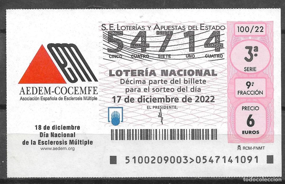 Loter&iacute;a Nacional: LOTERIA NACIONAL,17/12/2022.