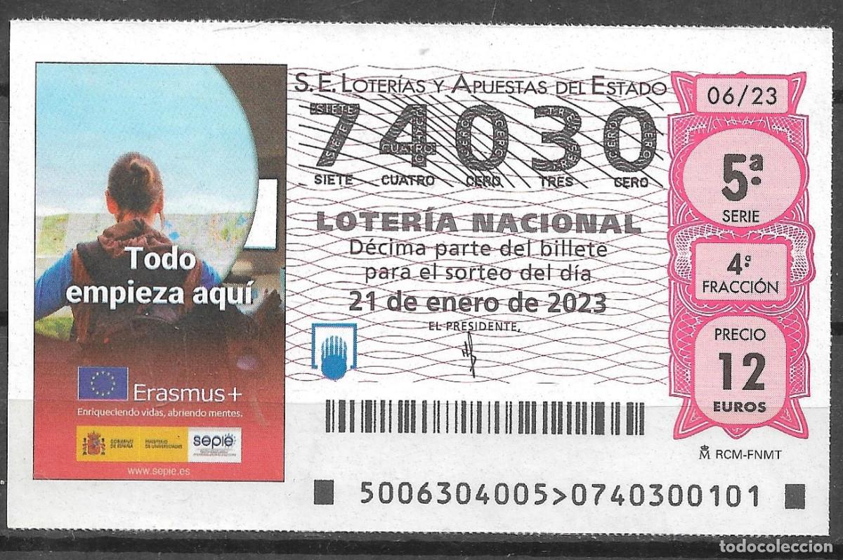 Loter&iacute;a Nacional: LOTERIA NACIONAL,21/01/2023.