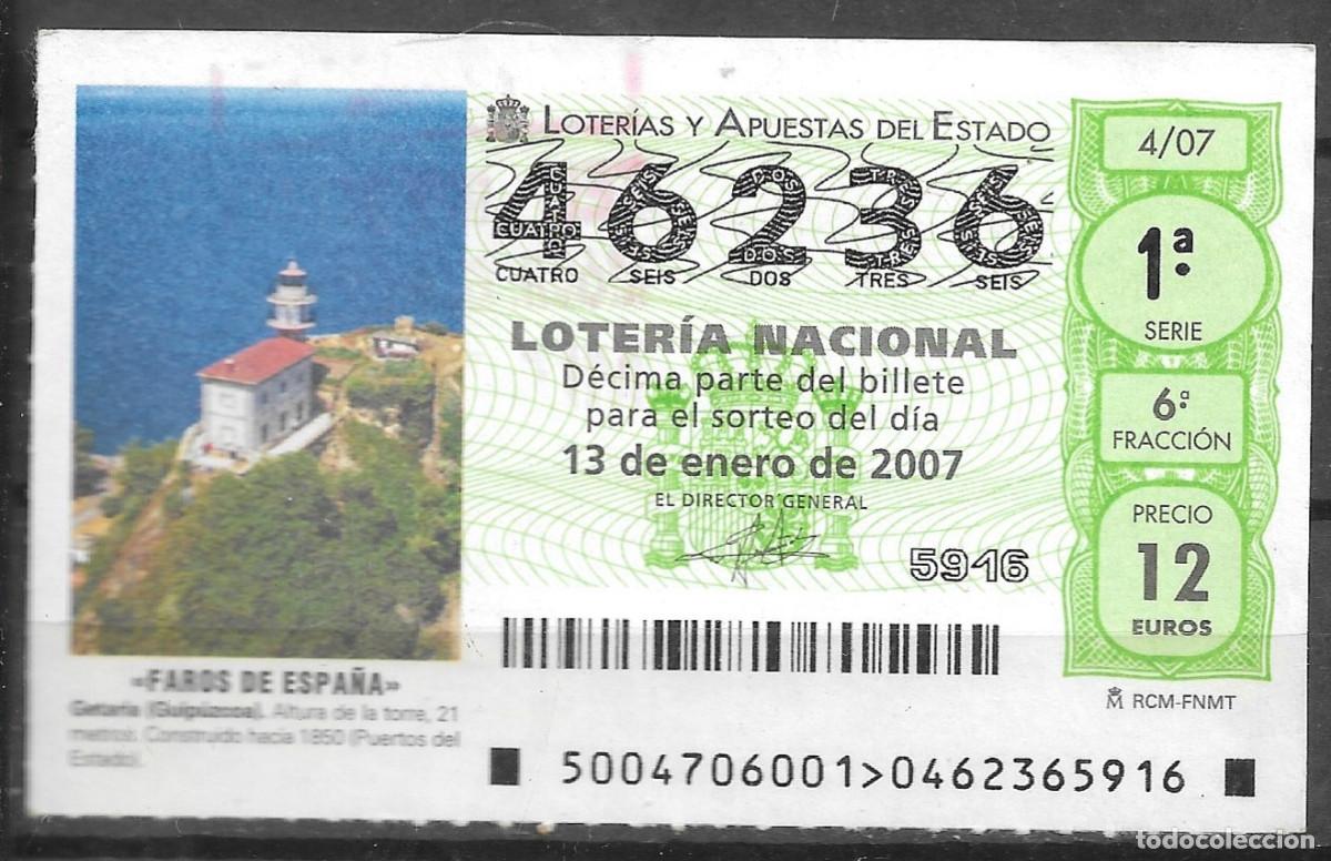Loter&iacute;a Nacional: LOTERIA NACIONAL,13/01/2007.
