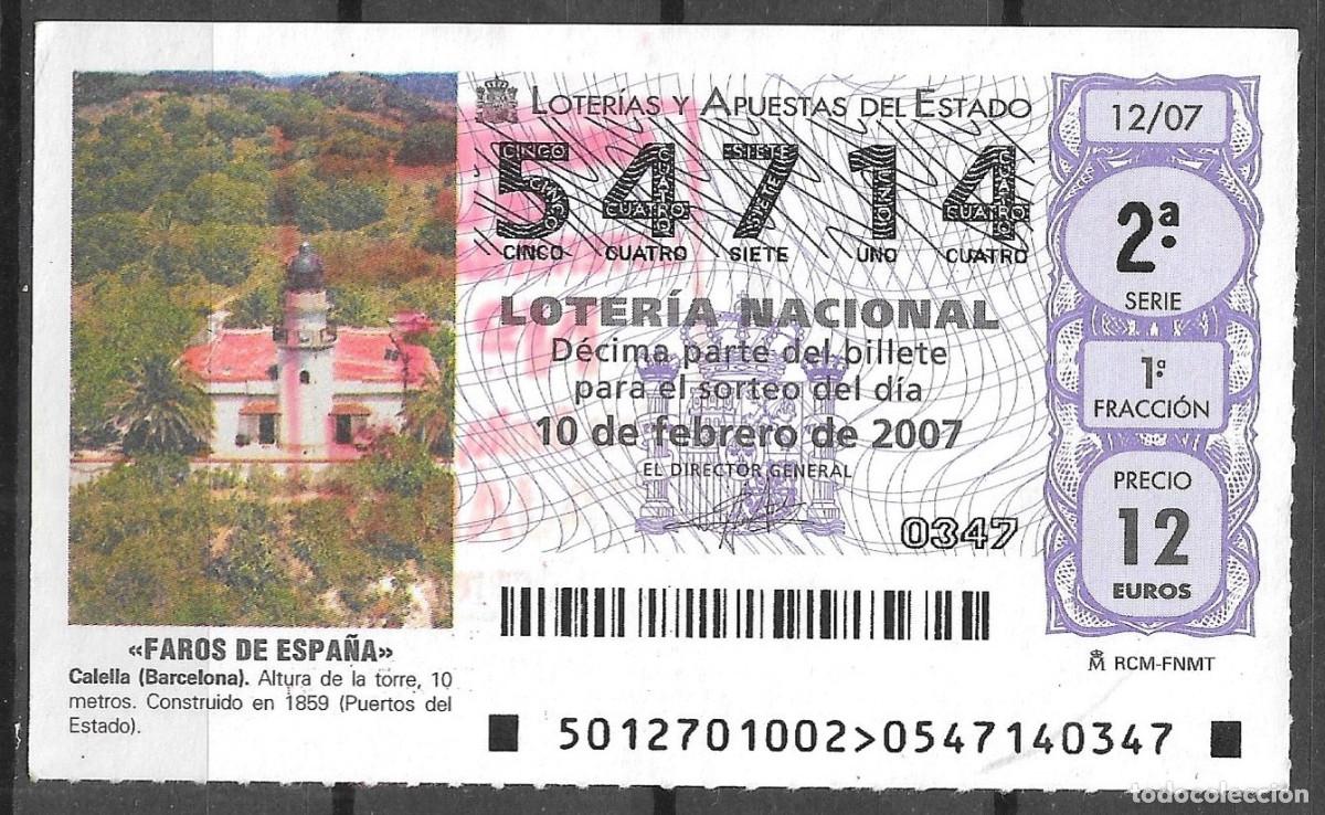 Loter&iacute;a Nacional: LOTERIA NACIONAL,10/02/2007.