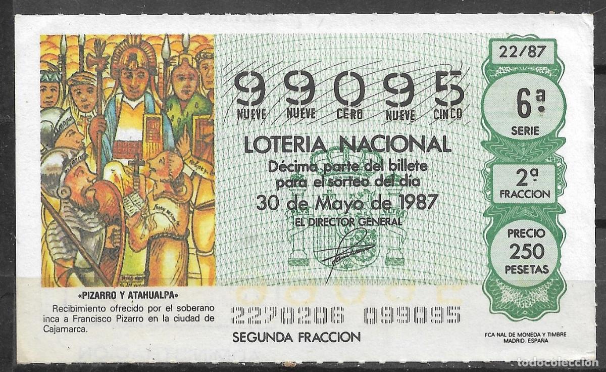 Loter&iacute;a Nacional: LOTERIA NACIONAL,30/05/1987.