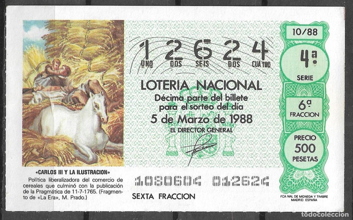 Loter&iacute;a Nacional: LOTERIA NACIONAL,05/03/1988.