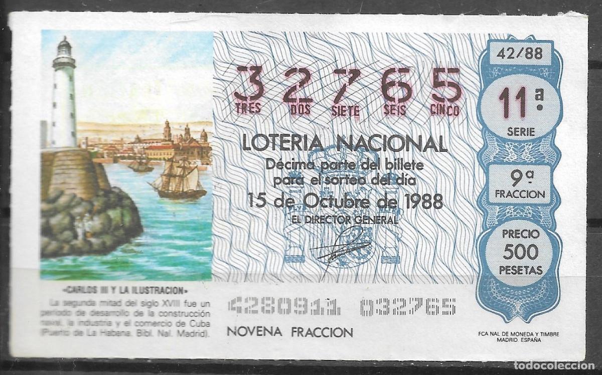 Loter&iacute;a Nacional: LOTERIA NACIONAL,15/10/1988.