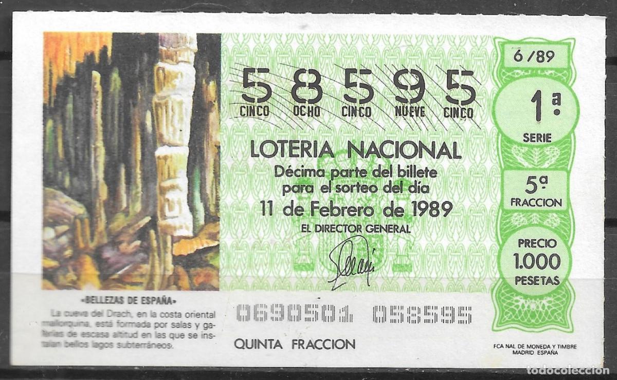 Loter&iacute;a Nacional: LOTERIA NACIONAL,11/02/1989.