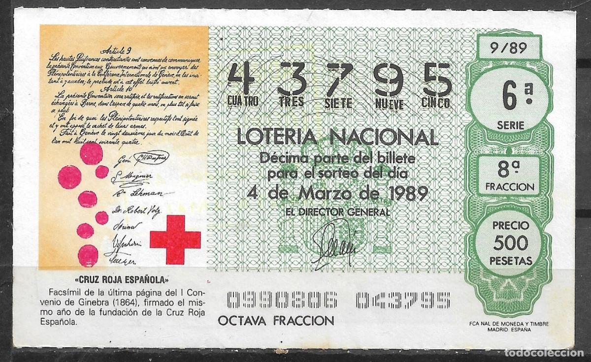 Loter&iacute;a Nacional: LOTERIA NACIONAL,04/03/1989.