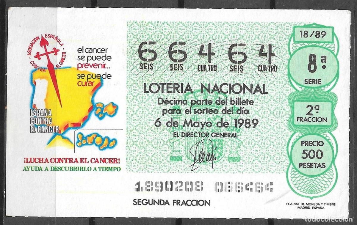 Loter&iacute;a Nacional: LOTERIA NACIONAL,06/05/1989.