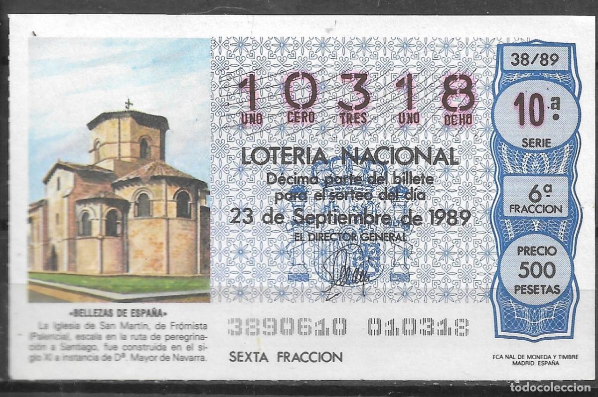 Loter&iacute;a Nacional: LOTERIA NACIONAL,23/09/1989.