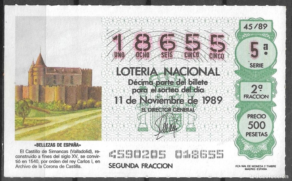 Loter&iacute;a Nacional: LOTERIA NACIONAL,11/11/1989.