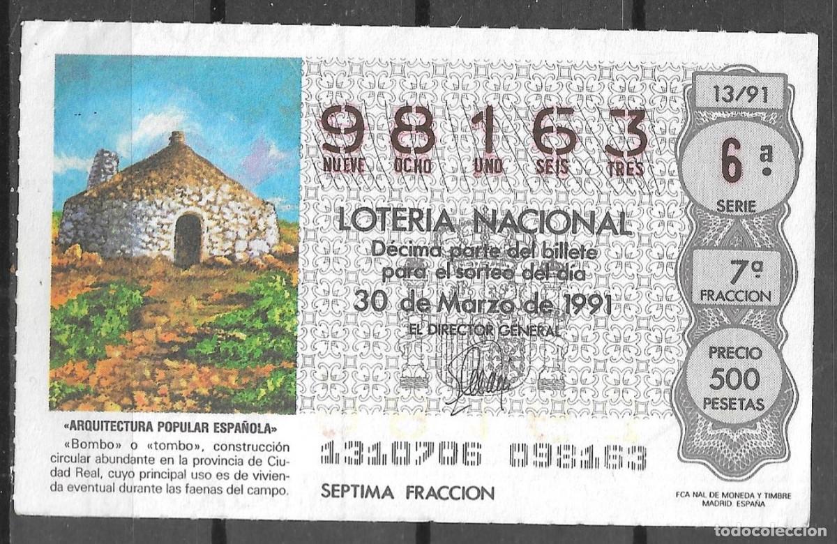 Loter&iacute;a Nacional: LOTERIA NACIONAL,30/03/1991.