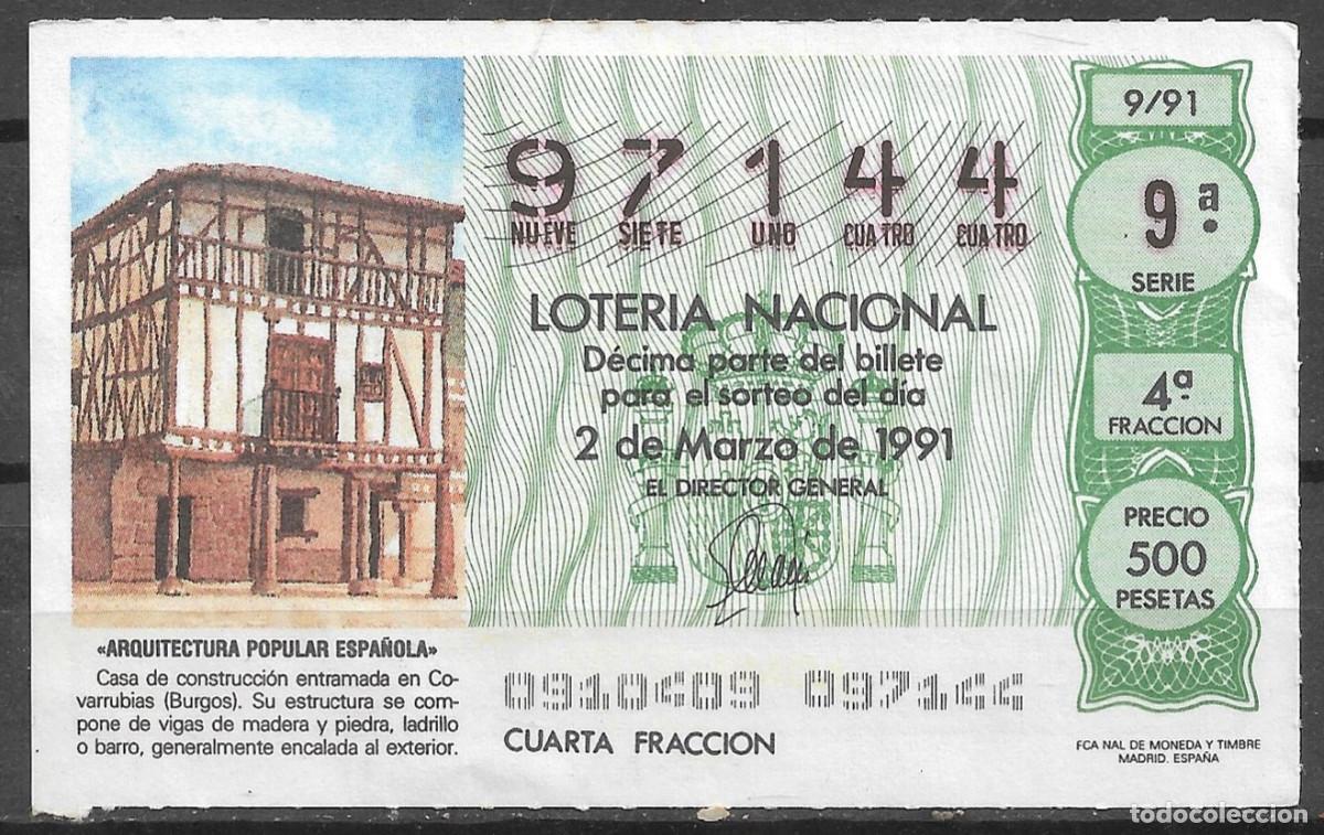 Loter&iacute;a Nacional: LOTERIA NACIONAL,02/03/1991.