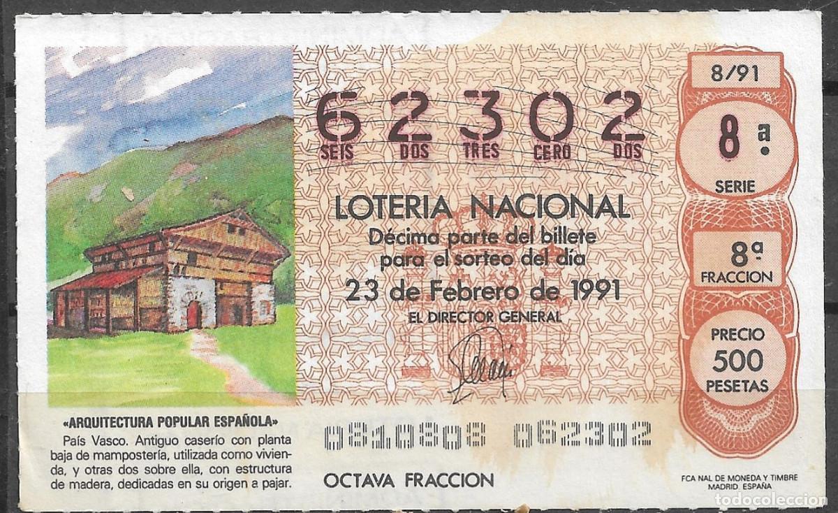 Loter&iacute;a Nacional: LOTERIA NACIONAL,23/02/1991.