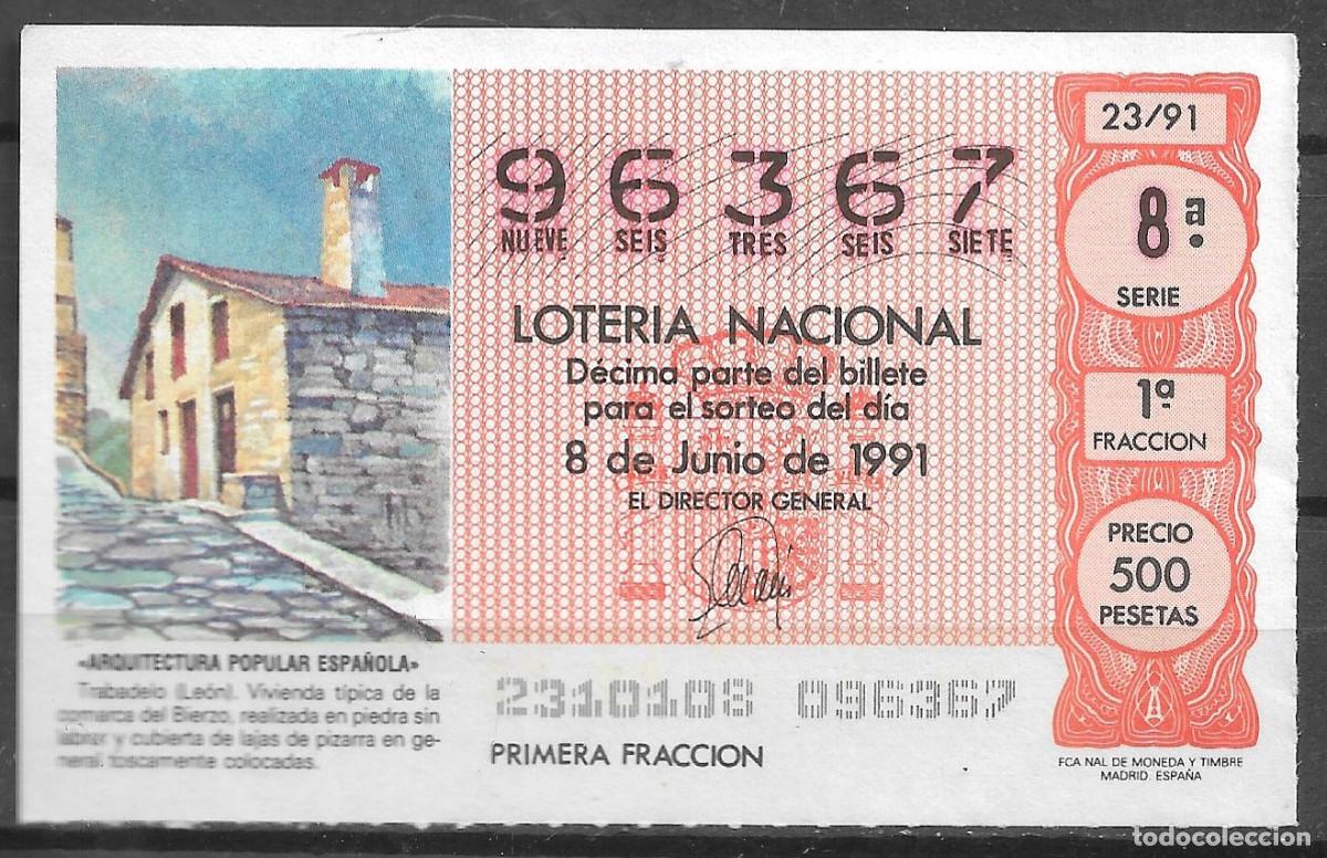 Loter&iacute;a Nacional: LOTERIA NACIONAL,08/06/1991.