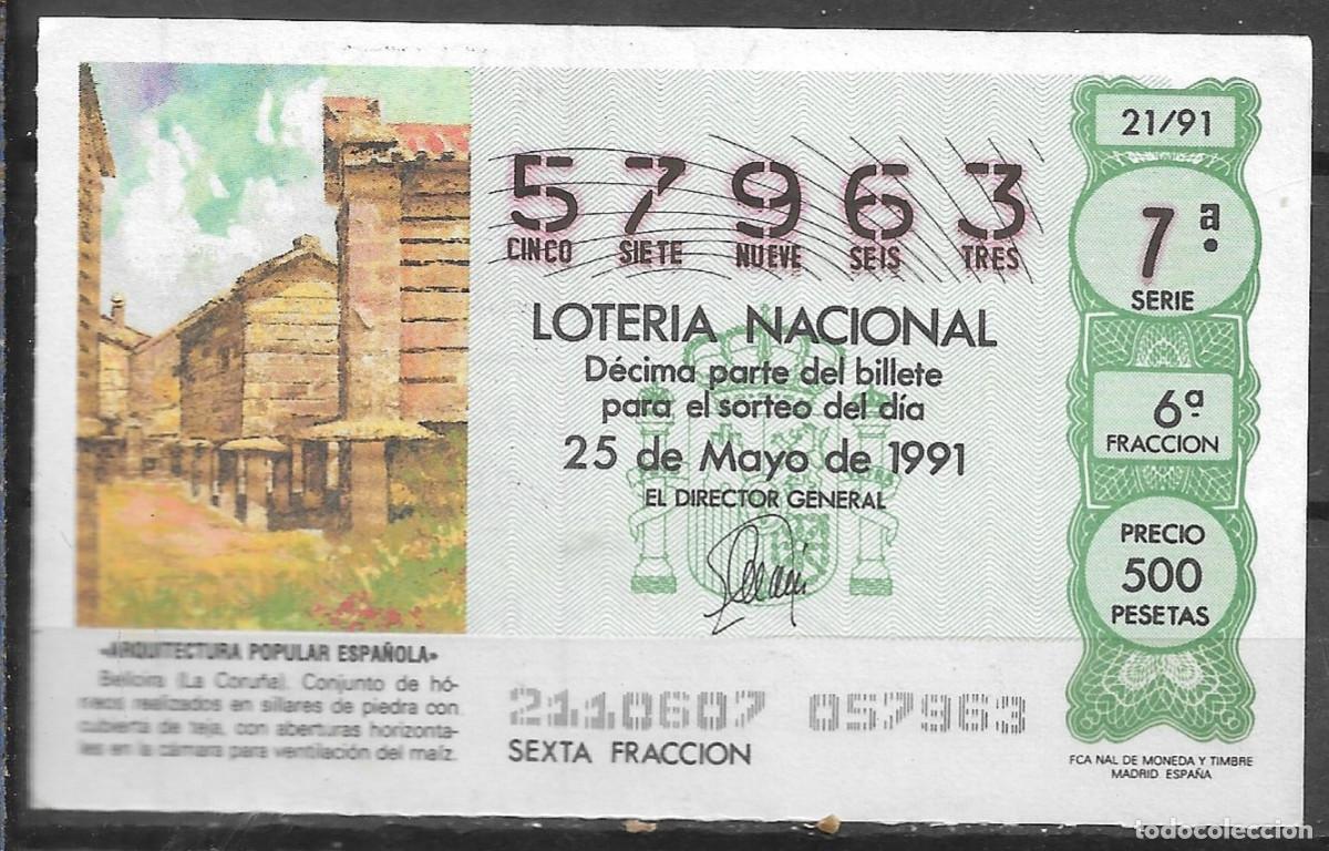 Loter&iacute;a Nacional: LOTERIA NACIONAL,25/05/1991.