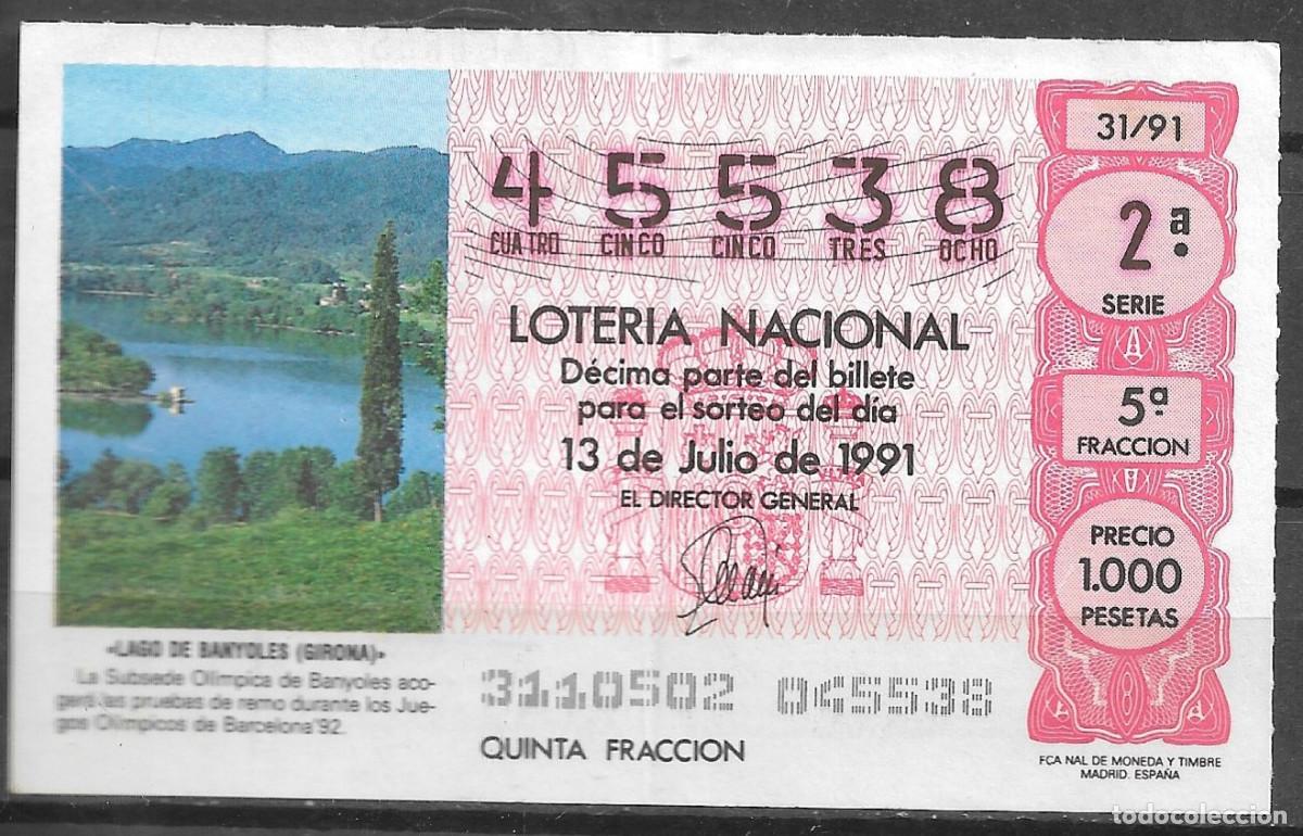 Loter&iacute;a Nacional: LOTERIA NACIONAL,13/07/1991.
