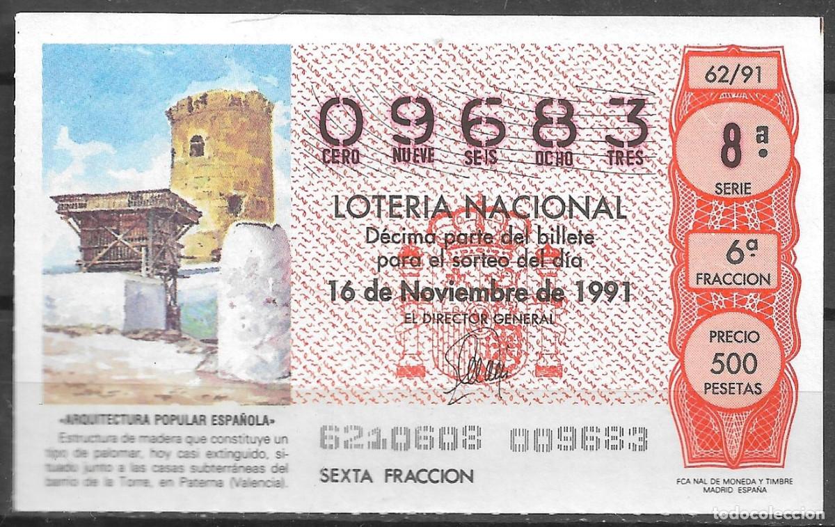 Loter&iacute;a Nacional: LOTERIA NACIONAL,16/11/1991.