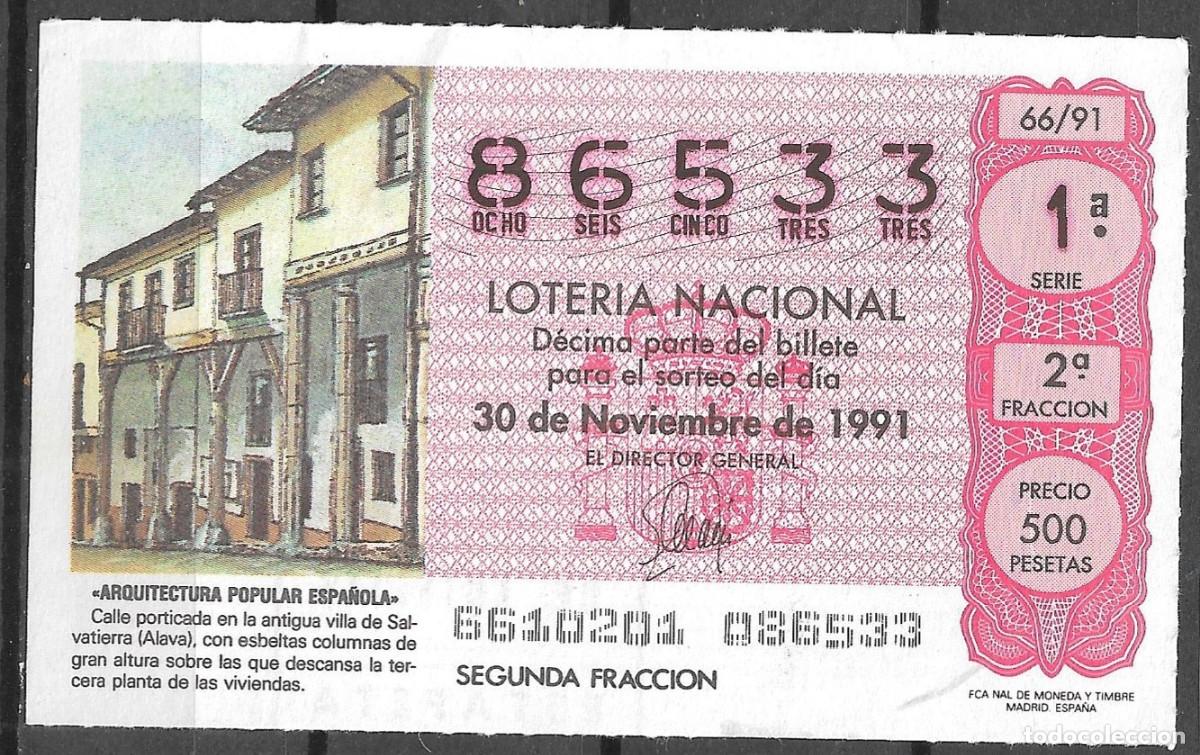 Loter&iacute;a Nacional: LOTERIA NACIONAL,30/11/1991.