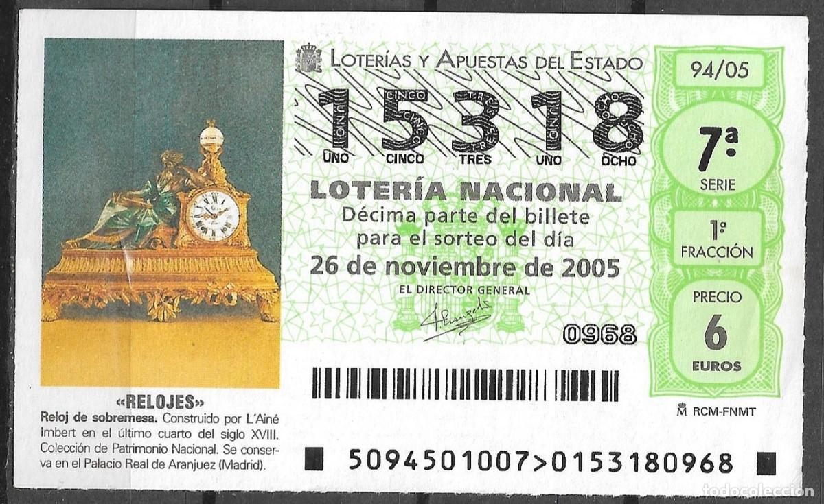 Loter&iacute;a Nacional: LOTERIA NACIONAL,26/11/2005.