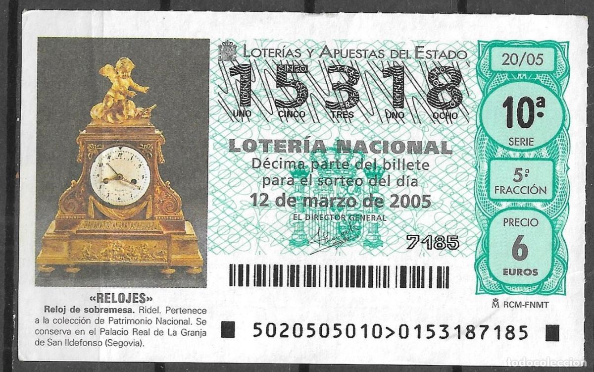 Loter&iacute;a Nacional: LOTERIA NACIONAL,12/03/2005.