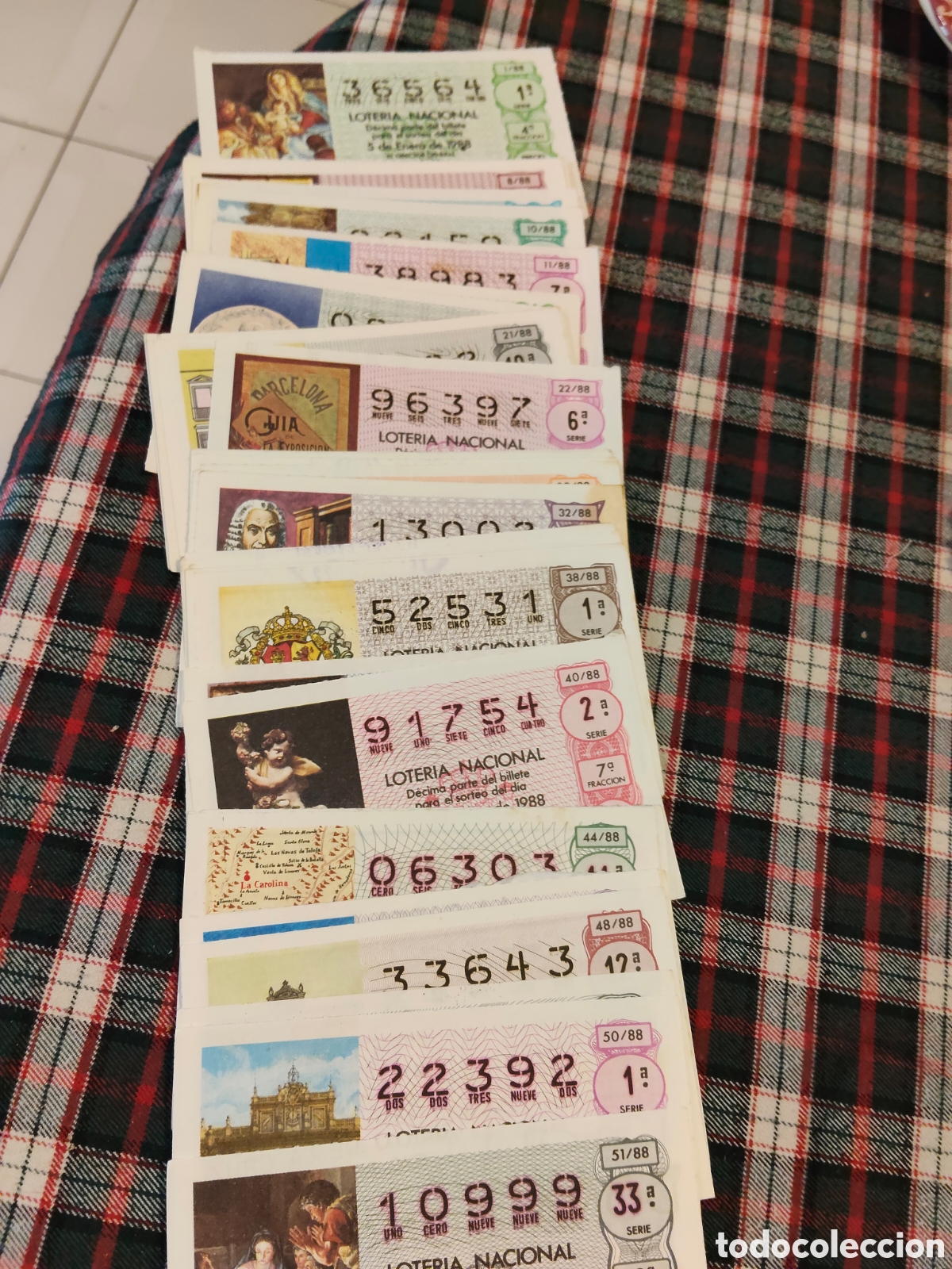 Loter&iacute;a Nacional: Gran lote de 50 billetes de loter&iacute;a