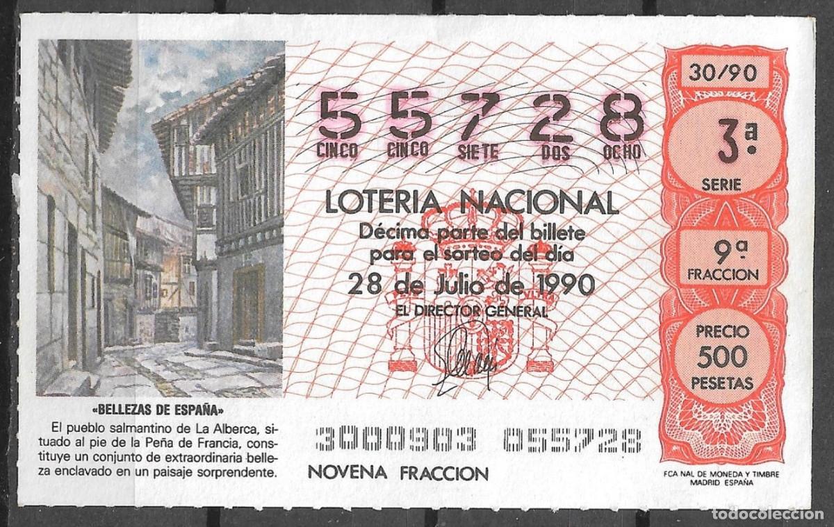 Loter&iacute;a Nacional: LOTERIA NACIONAL,28/06/1990.