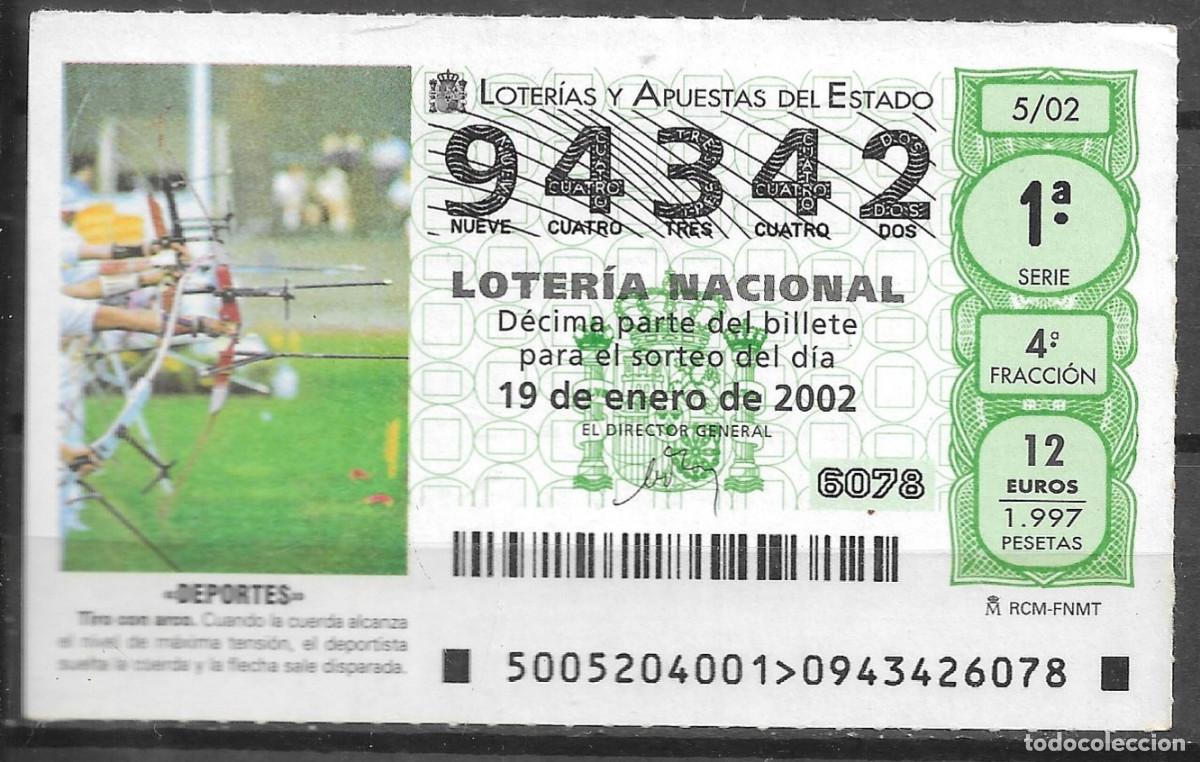 Lotaria Nacional: LOTERIA NACIONAL,19/01/2002.