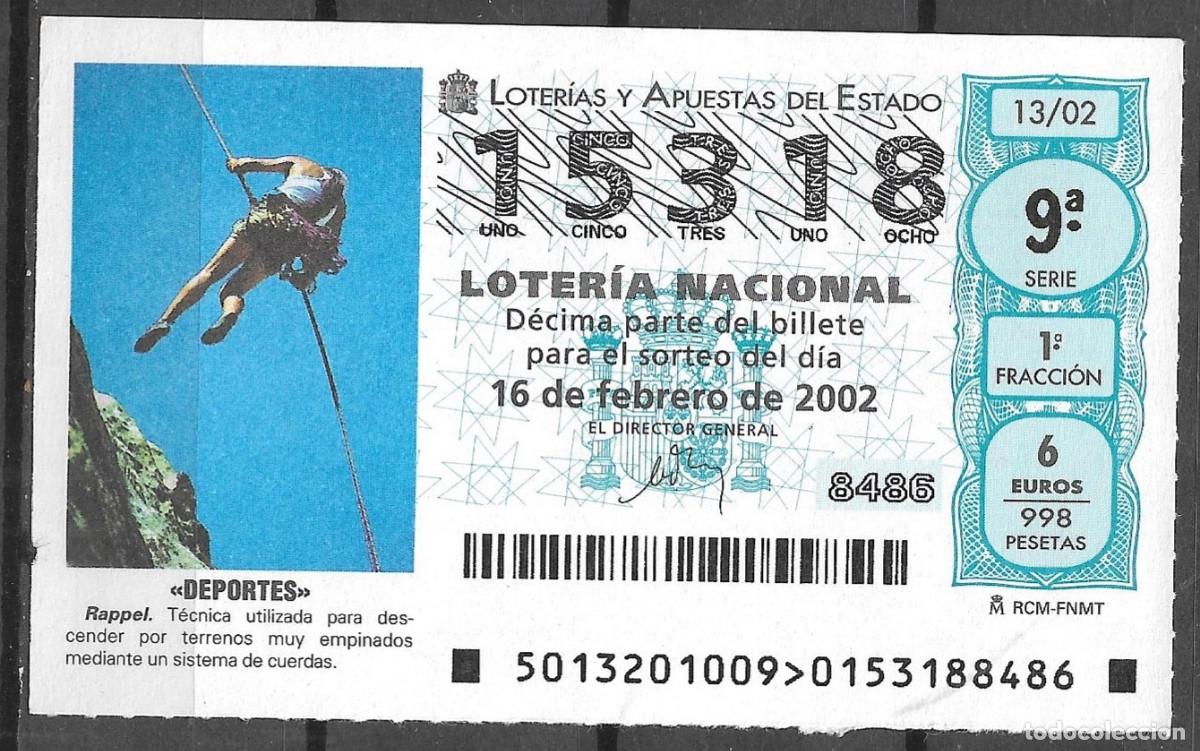 Lotaria Nacional: LOTERIA NACIONAL,16/02/2002.