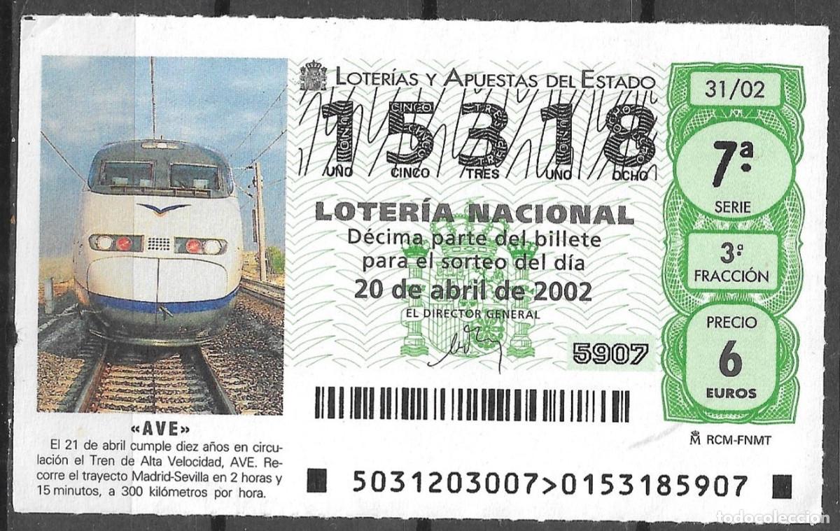 Lotaria Nacional: LOTERIA NACIONAL,20/04/2002.