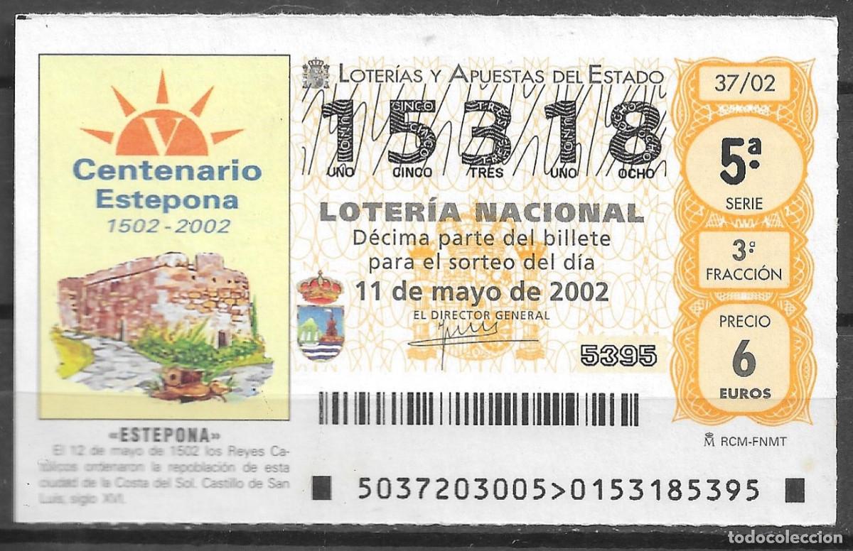 Loter&iacute;a Nacional: LOTERIA NACIONAL,11/05/2002.