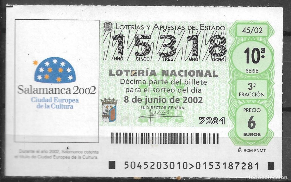 Loter&iacute;a Nacional: LOTERIA NACIONAL,08/06/2002.