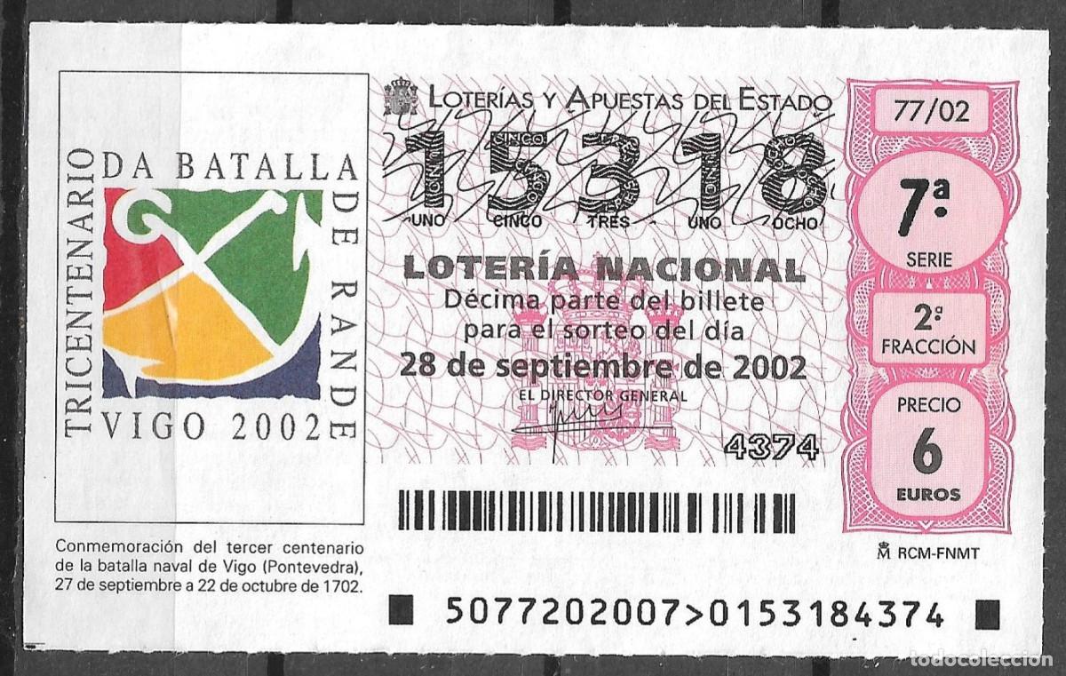 Loter&iacute;a Nacional: LOTERIA NACIONAL,28/09/2002.