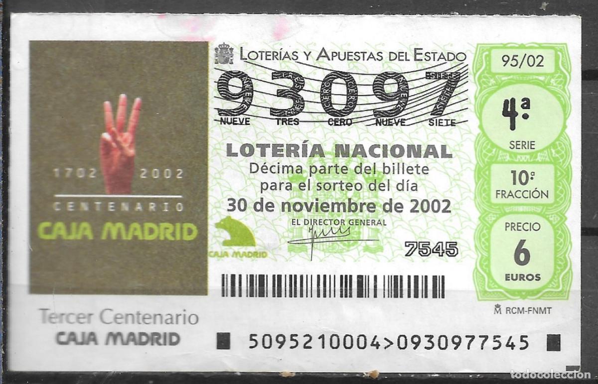 Loter&iacute;a Nacional: LOTERIA NACIONAL,30/11/2002.