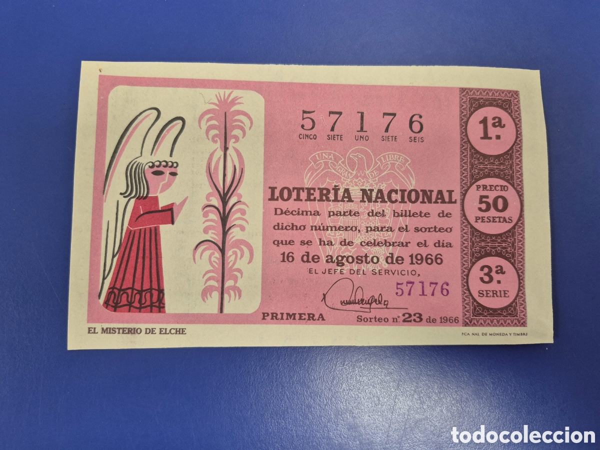 Loter&iacute;a Nacional: LOTERIA NACIONAL SORTEO 23 DE 1966 SERIE 3