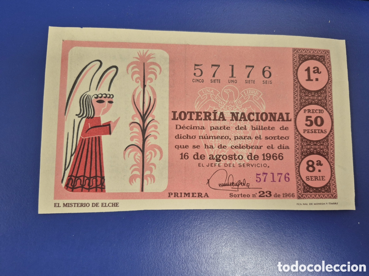 Loter&iacute;a Nacional: LOTERIA NACIONAL SORTEO 23 DE 1966 SERIE 8