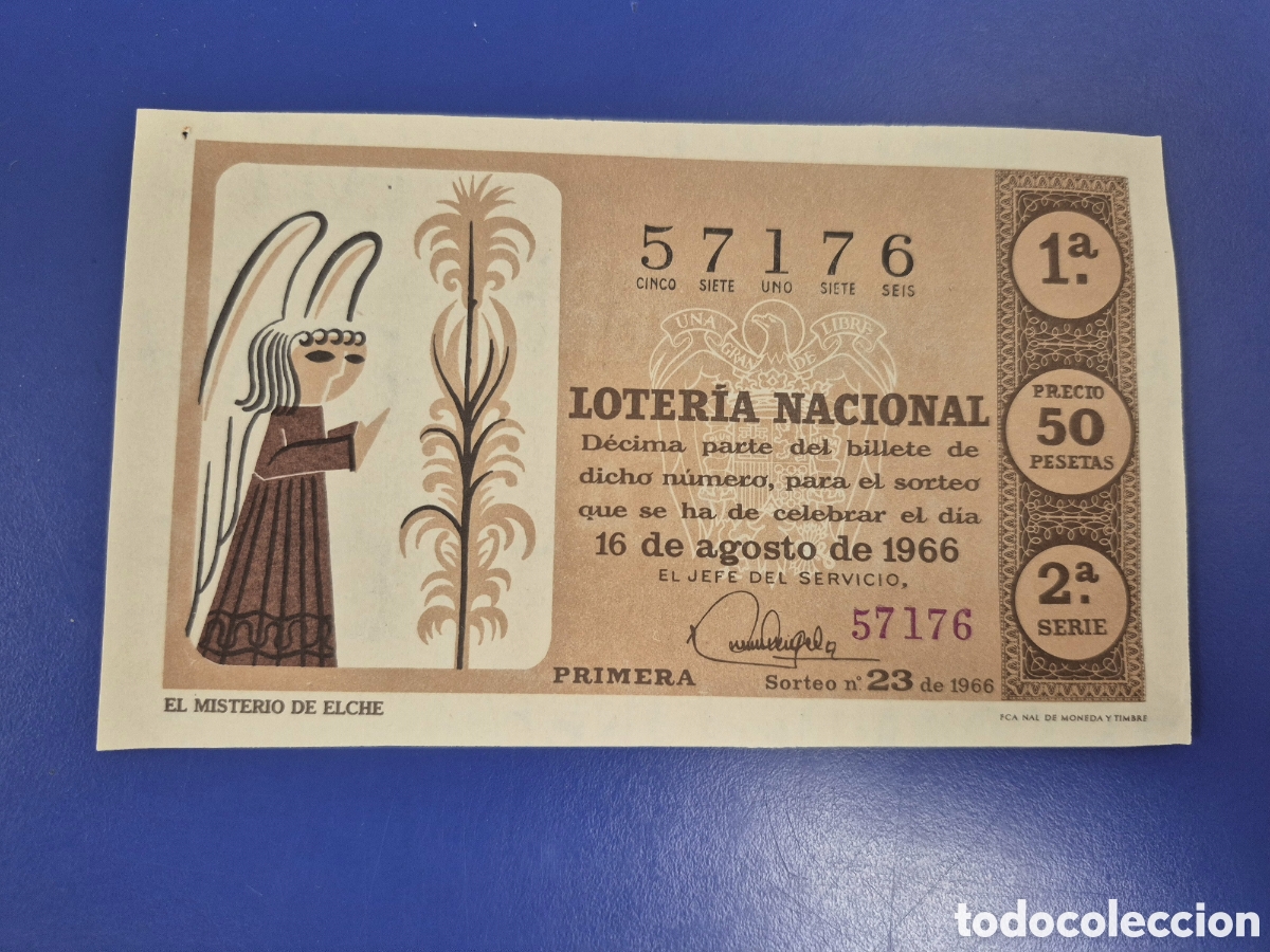 Loter&iacute;a Nacional: LOTERIA NACIONAL SORTEO 23 DE 1966 SERIE 2