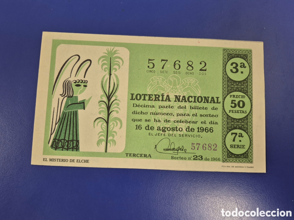 Loter&iacute;a Nacional: LOTERIA NACIONAL SORTEO 23 DE 1966 SERIE 7