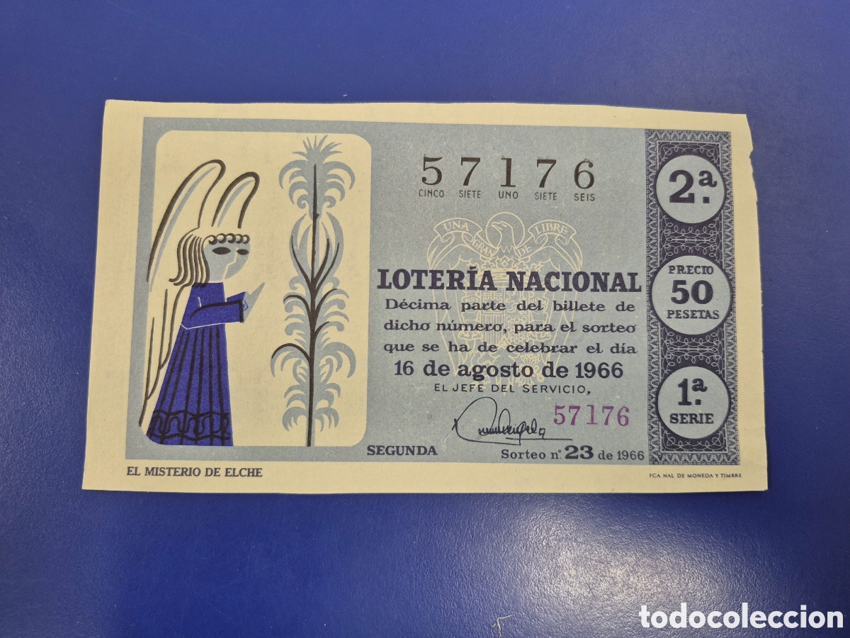 Loter&iacute;a Nacional: LOTERIA NACIONAL SORTEO 23 DE 1966 SERIE 2