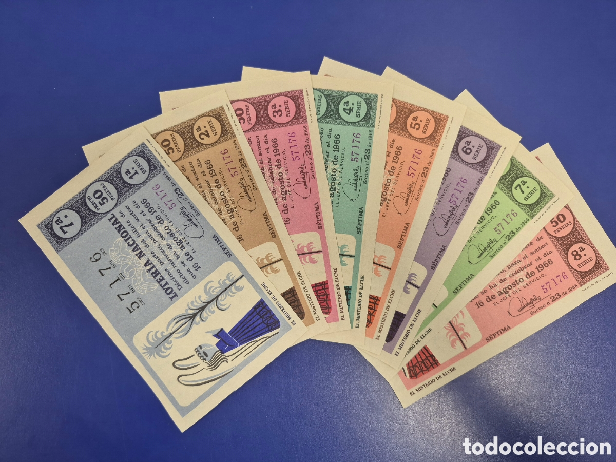 Loter&iacute;a Nacional: LOTERIA NACIONAL SORTEO 23 DE 1966 SERIE COMPLETA